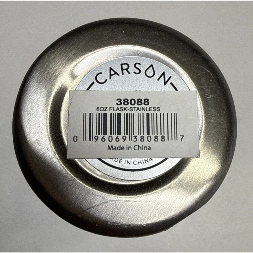 Carson 6 Oz Flask American Flag Pocket Size *small flaw NWT